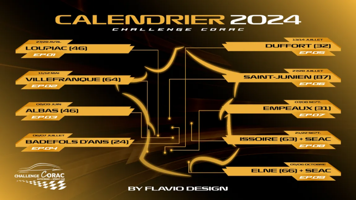 Calendrier Challenge CORAC 2024